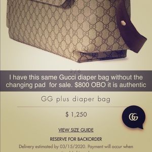 Gucci Diaper Bag